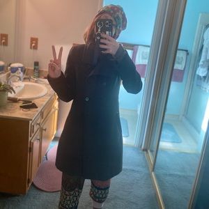 Trafaluc (Zara) Grey PeaCoAt ~ Size Small ~ Warm